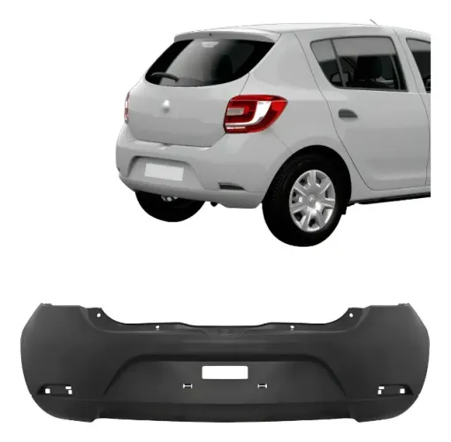 Parachoque Traseiro Renault Sandero 2015 2016 2017 2018 2019