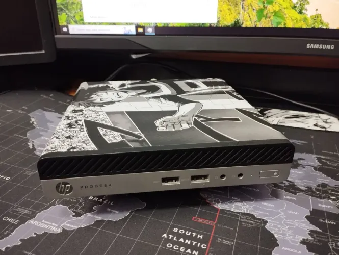 Mini pc hp prodesk i3 de 7 geração.