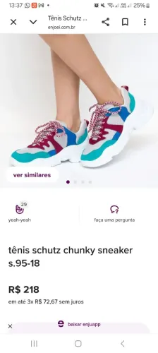 Tênis Schutz feminino colorido