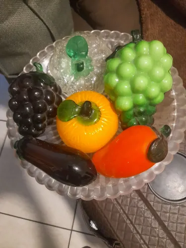 Frutas em vidro