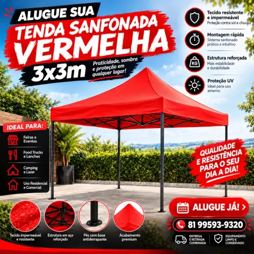 Aluga-se Tenda 3x3m