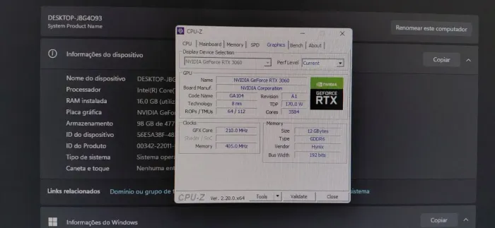 PC Gamer Potente, Rtx 3060 12gb, i5 14400, 16gb ram.
