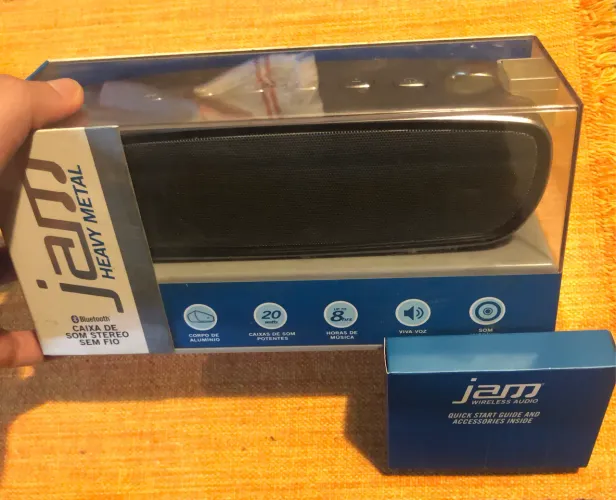 JAM Heavy Metal Caixa de Som Bluetooth Sem Fio