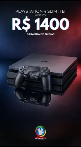 Ps4 slim original, atualizado com garantia