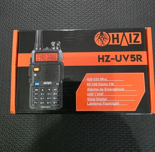 Rádio Comunicador Walkie Talkie Ht Dual Band Fone Haiz UV-5R