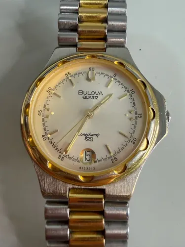 Relógio Bulova Quartz Longchamp Colecionador Funcionando 100%