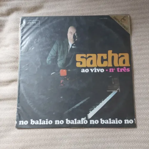 Vinil Sacha Ao Vivo Nº Três No Balaio Selo London LLB 1069 - Lacrado De Época - Novo Origi
