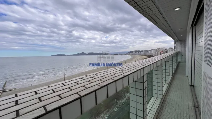 Apartamento para alugar vista mar 3 quartos Boqueirão Santos SP