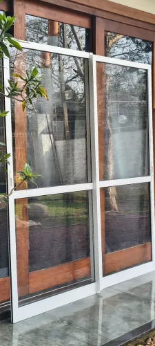 Porta de Alumínio 2 Folhas de Correr/1,98×2,15