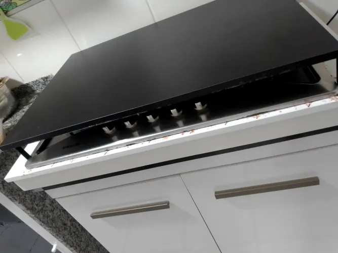 Cooktop 5 bocas com gabinete semi novo