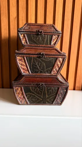 Trio baús decorativos