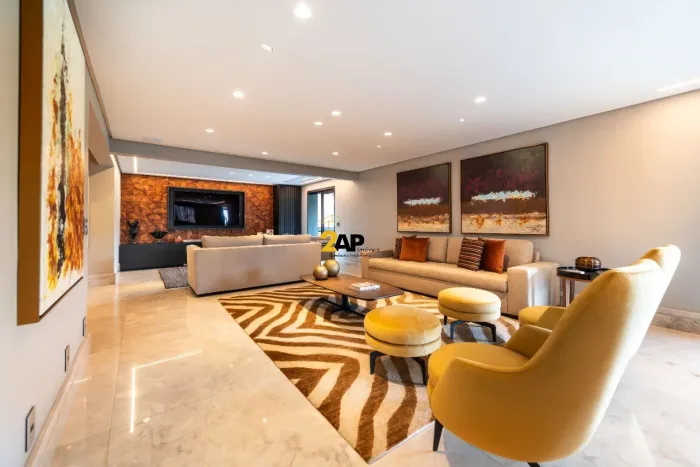 Apartamento mobiliado na Vila Inglesa, São Paulo-SP: 3 quartos, 3 suítes, 3 salas, 6 banhe