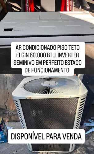 Ar Condicionado Elgin Piso Teto 60.000 BTUs Inverter Seminovo