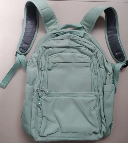 Mochila nova importada impermeável grande cor verde Tiffany 