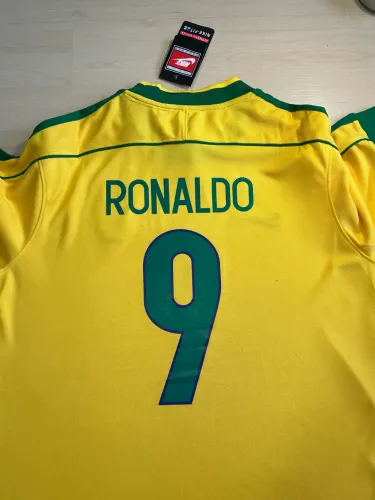Camisa Retrô Brasil 98 #Ronaldo 9