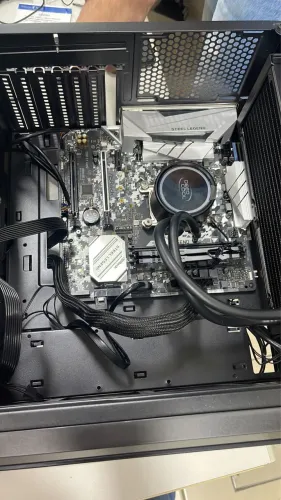Kit ryzen 3600x + b450m steel legend + memória ram kingston 2666mhz (2x8 rgb)