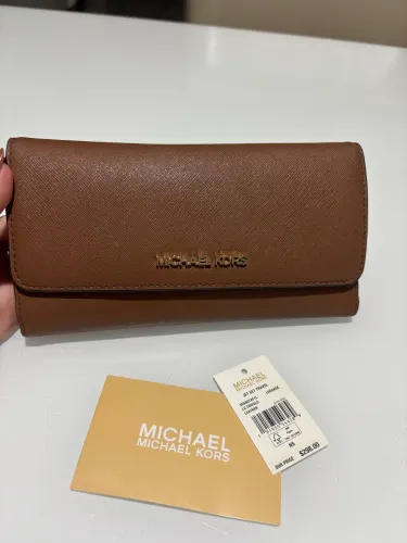 Carteira em couro Michael kors