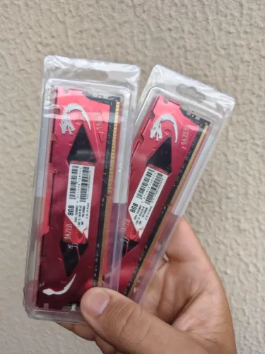 Memória RAM Jazer, 16GB (8x2), 3200MHz, DDR4, CL18 (LACRADAS)