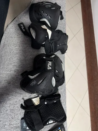 Kit fila de proteção joelheira, cutuveleira, protetor de mão