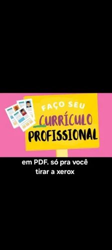 Faço seu currículo em PDF