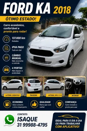 Ford KA 1.0 Se/se Plus Tivct Flex 5P 2018