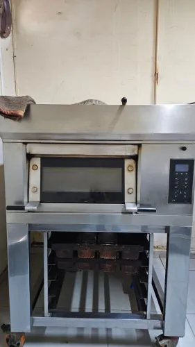 Forno de Lastro Ramalhos Importado 80x60 + Base Inox para assadeiras
