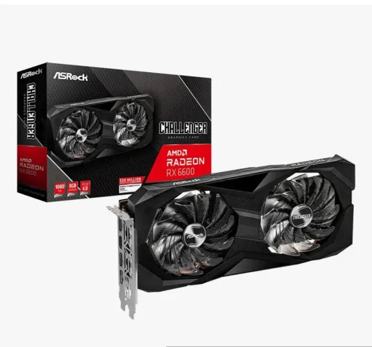 Placa de Vídeo AMD Radeon RX 6600 8GB Possui NF Menos de 1 ano de uso