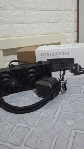 Water Cooler Deepcool Mystique 240, Tela LCD, 240mm, Preto