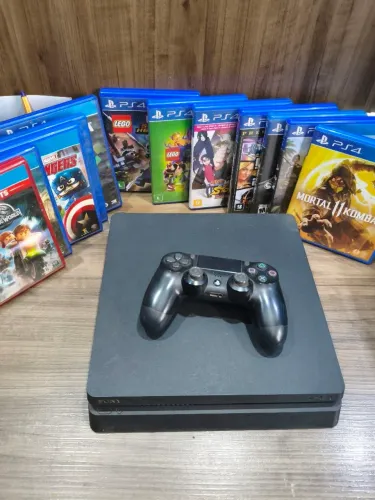 Playstation Ps4 com pouco uso