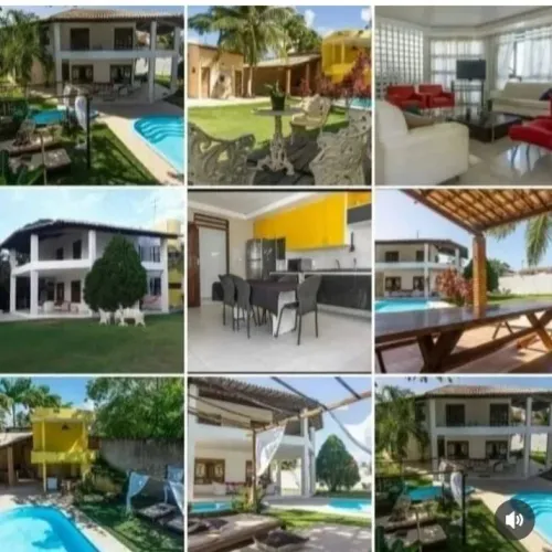 Casa Barra Nova Temporada/ 2 piscinas, 7 quartos, 6 banheiros