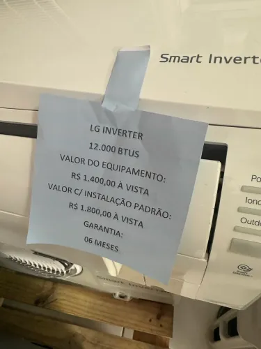 LG dual inverter 12.000 btus