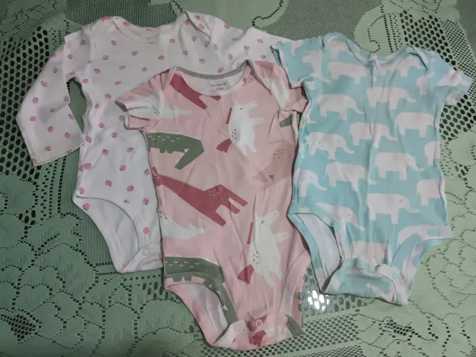 Lote Bodies Carter's 12 meses