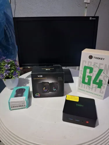Novo Mini PC N95, 8GB ram, SSD 250GB, Monitor 19 pol. Samsung, Mouse e Teclado sem Fio