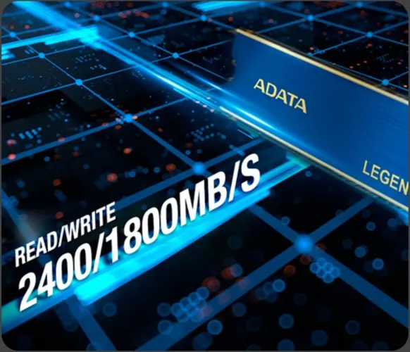 SSD Adata Legend 710, 256GB, M.2 2280, PCIe NVMe, Leitura 2400 MB/s, Gravação 1800 MB/s