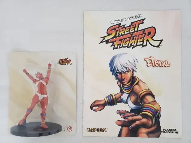 Personagem ELENA coleção Street Fighter Deagostini - Lacrado + Fascículo