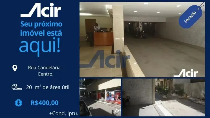 Box/Garagem para alugar por R$ 400,00/mês - Centro - Rio de Janeiro/RJ.