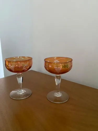 Taças Decoradas Vintage