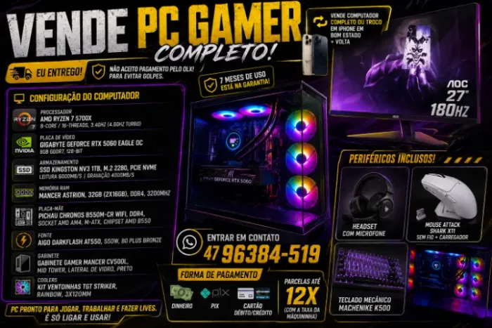 vendo pc completo