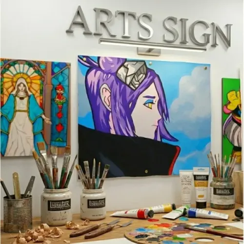 Placa Decorativa Konan Akatsuki - Naruto Shippuden - Pintado à Mão