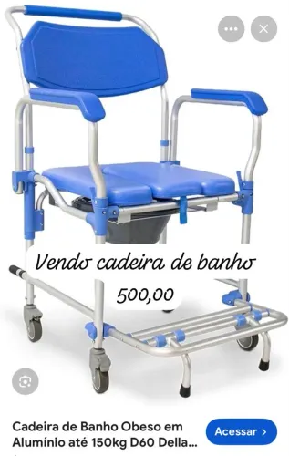 Cadeira banho alumínio