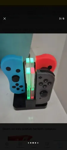 3 joycons+base carregadora