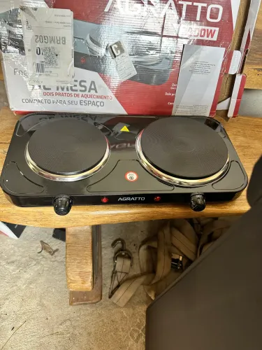 Vendo fogão elétrico Agratto 2 bc , novo , nunca usado