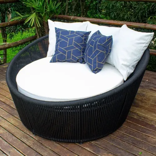 CHAISE DE CORDA NÁUTICA PARA ÁREA EXTERNA 