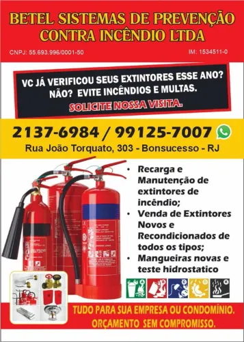 Recarga e Manutenção de Extintores de Incêndio 