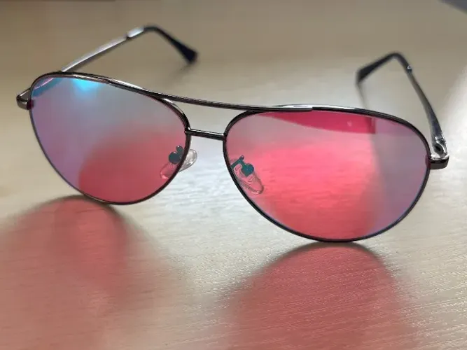 Óculos Pilestone para daltonismo - Lente B, modelo aviador TP-035 - Novo