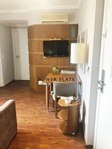 Flat para Aluguel na Consolação  SP | 40m², 2 Quartos, Mobiliado, Piscina e Academia