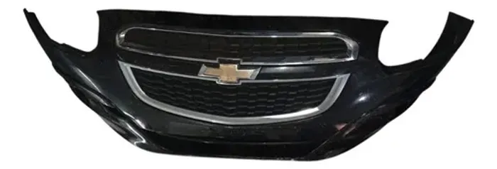 Parachoque Grande Dianteira Chevrolet Spin 2013 2014 Detalhe Preto