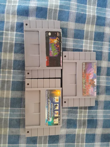 3 fitas paralelas super nintendo