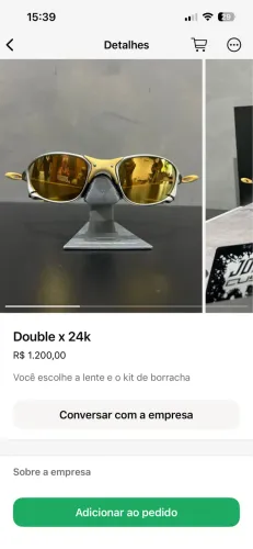 Óculos X Metal Double x 24k