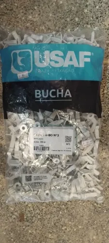 Bucha p gesso drywall N°3 pacote c/250 unid.